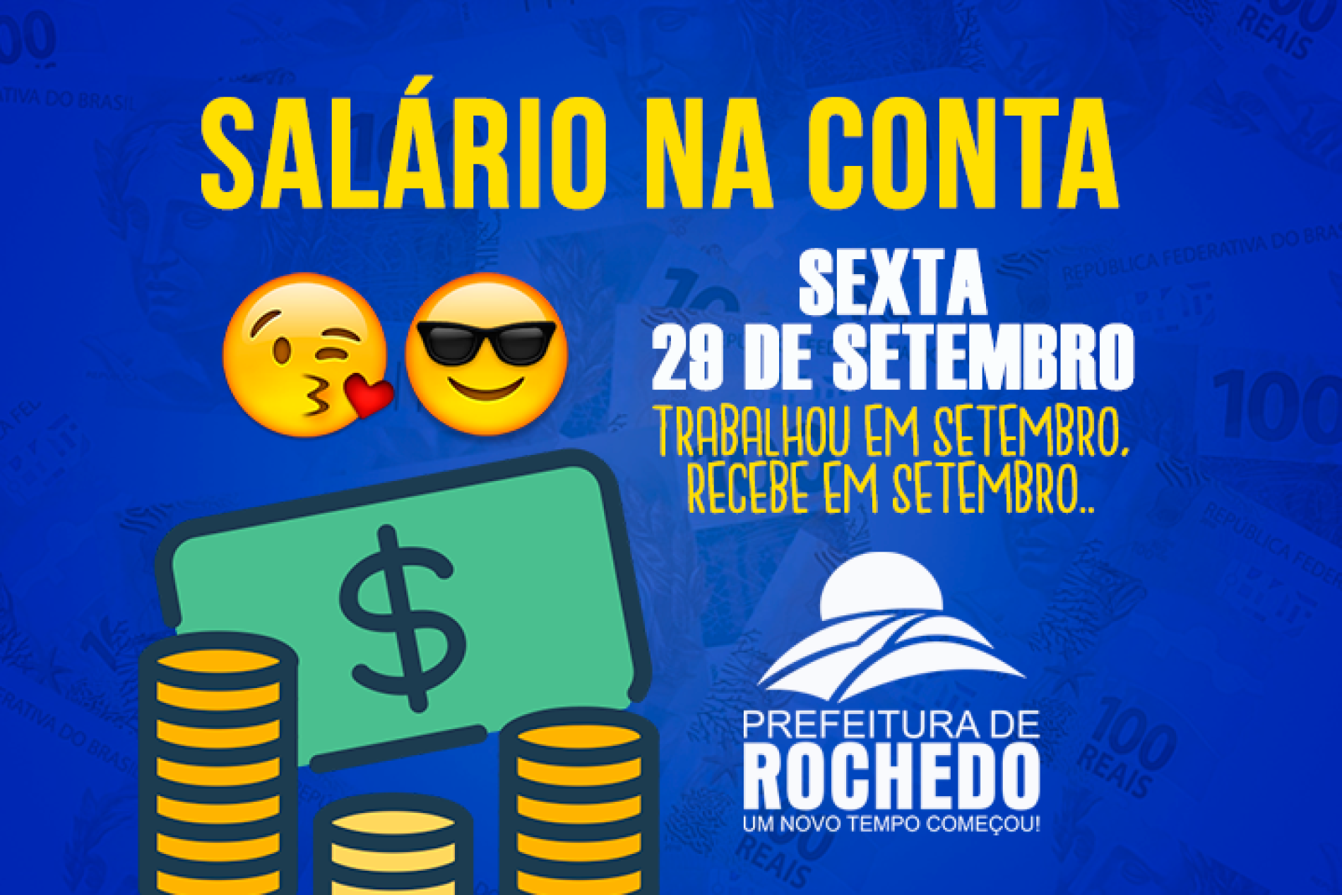 Nove meses de mandato, nove meses pagando antes do dia útil.
