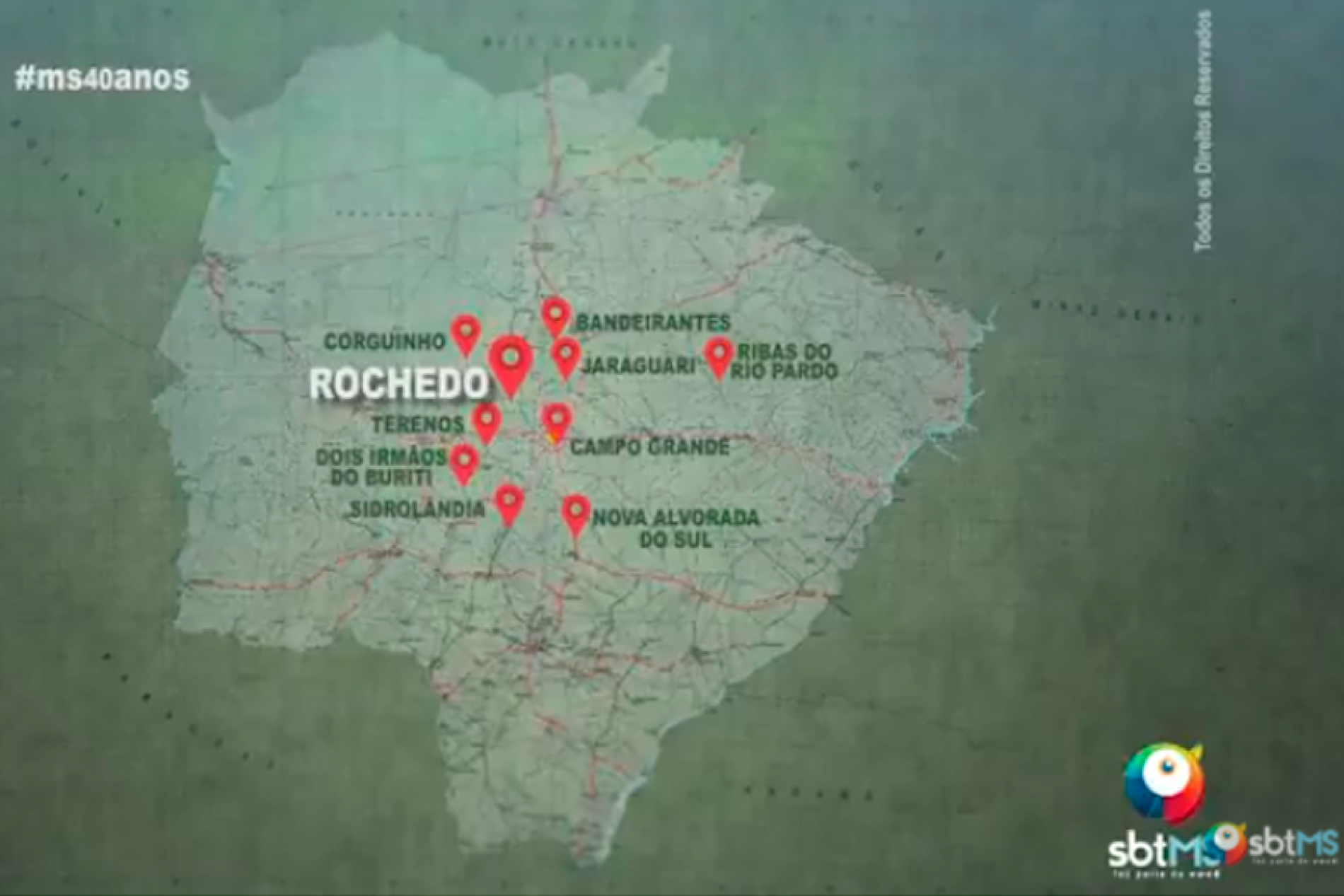 SBT/MS exibiu produção que mostra Rochedo em seu projeto conhecendo MS.