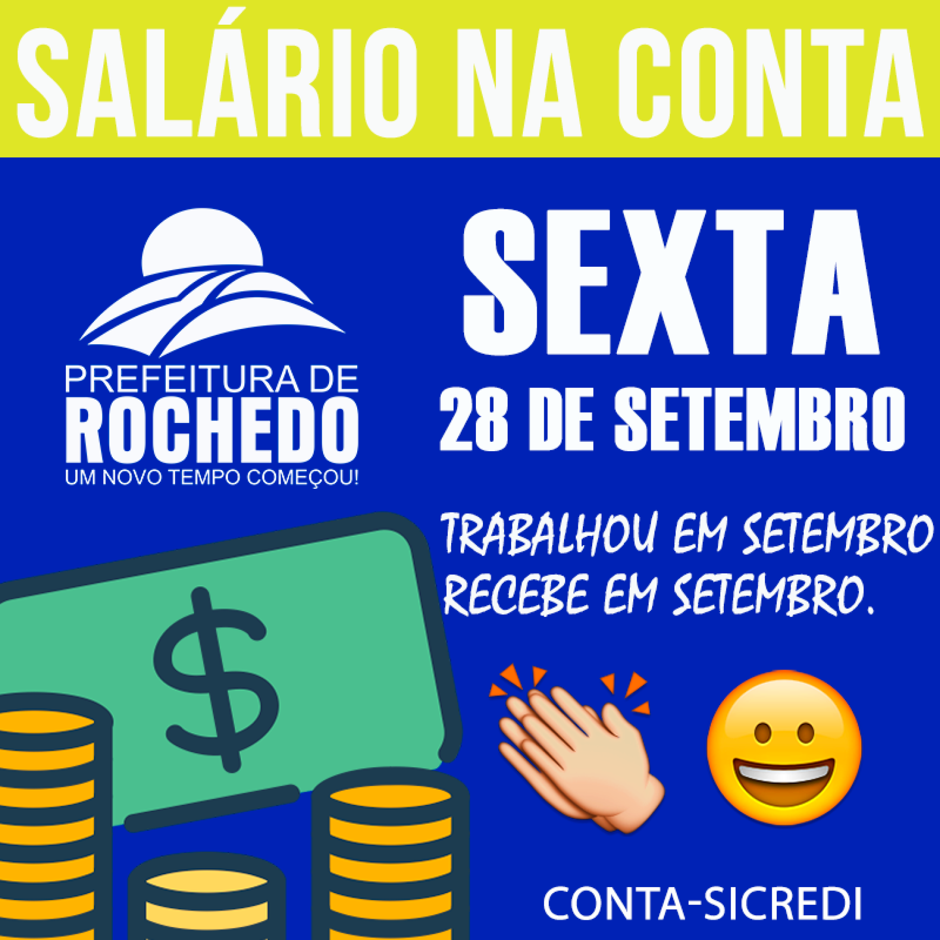 SALÁRIO NA CONTA "SETEMBRO 2018"