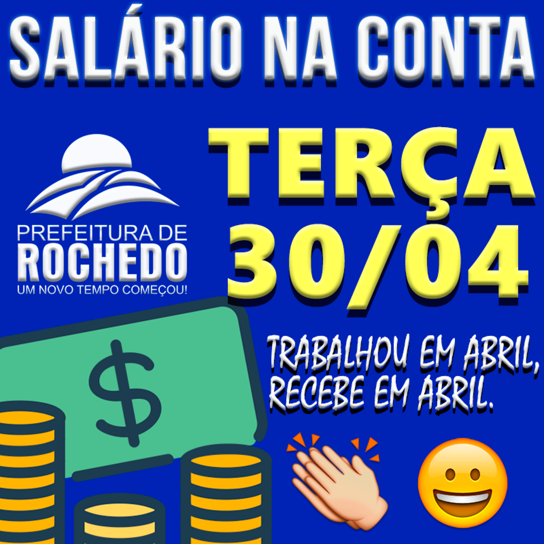SALÁRIO NA CONTA "ABRIL 2019"