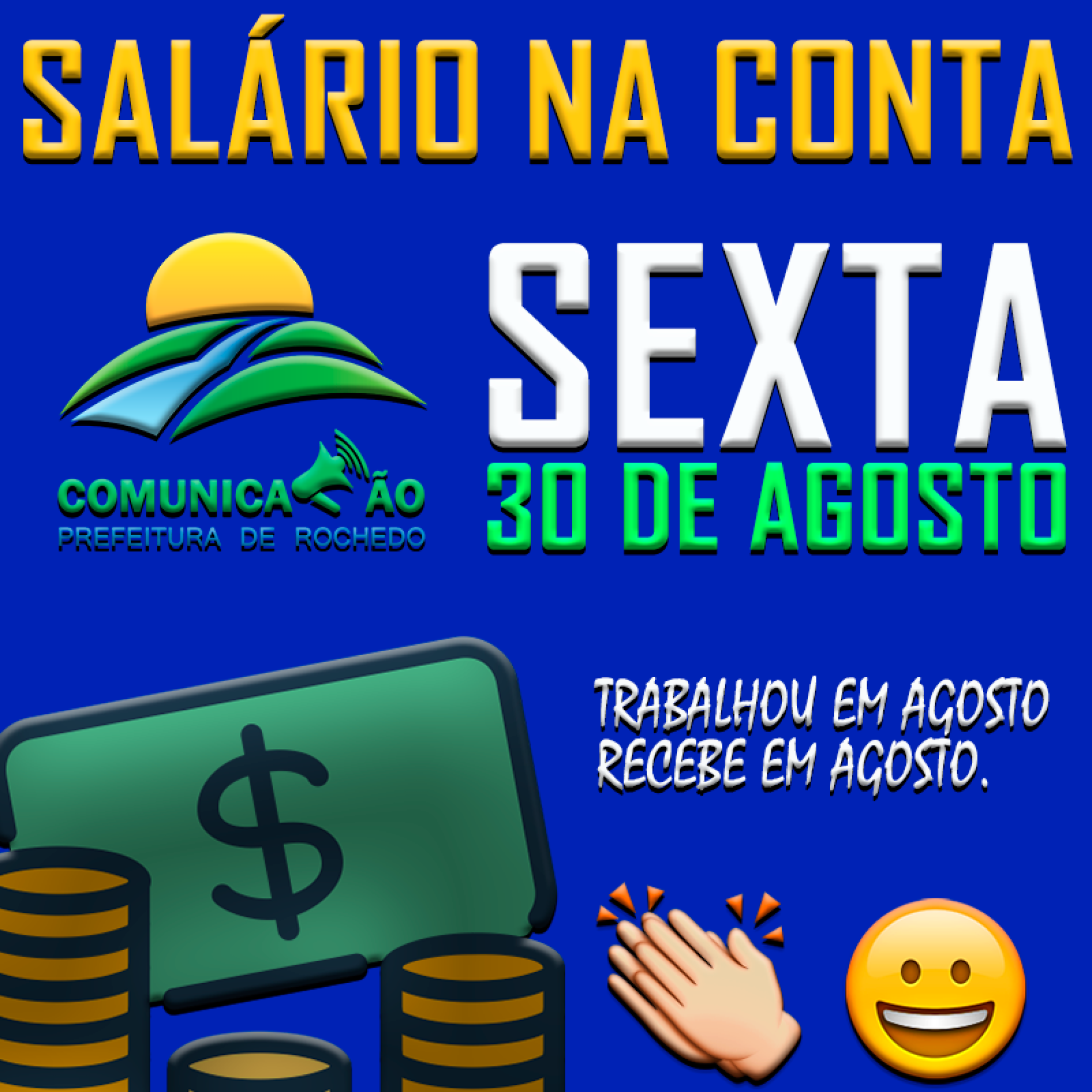 SALÁRIO NA CONTA "AGOSTO 2019"