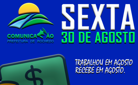 SALÁRIO NA CONTA "AGOSTO 2019"