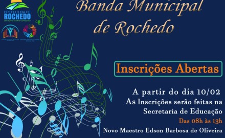 Inscrições da Banda Municipal