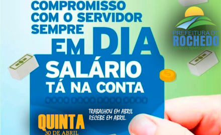SALÁRIO NA CONTA "ABRIL 2020"
