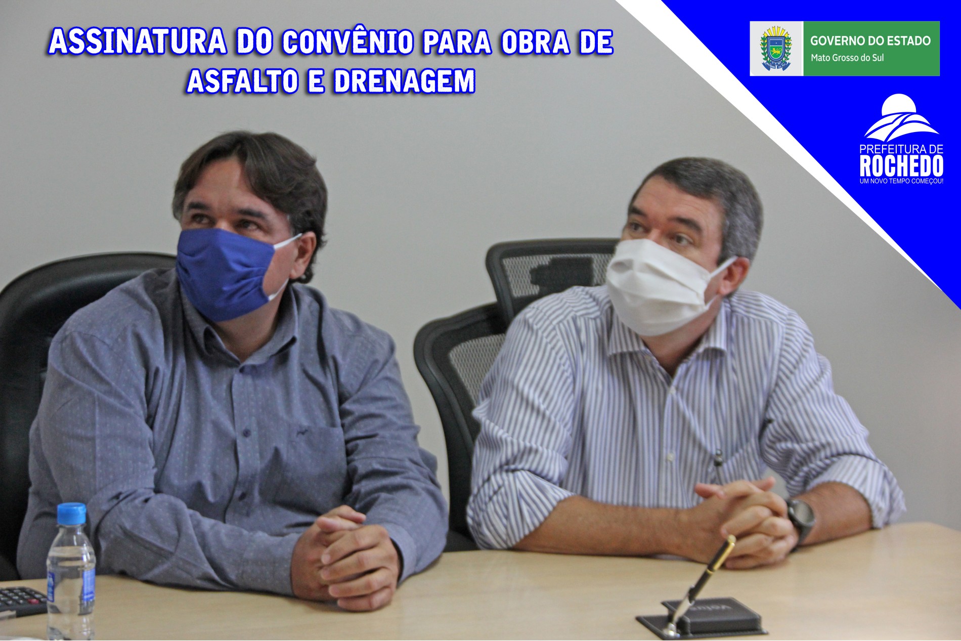 Em meio à crise do coronavírus Governo do Estado lança obra de Asfalto em Rochedo