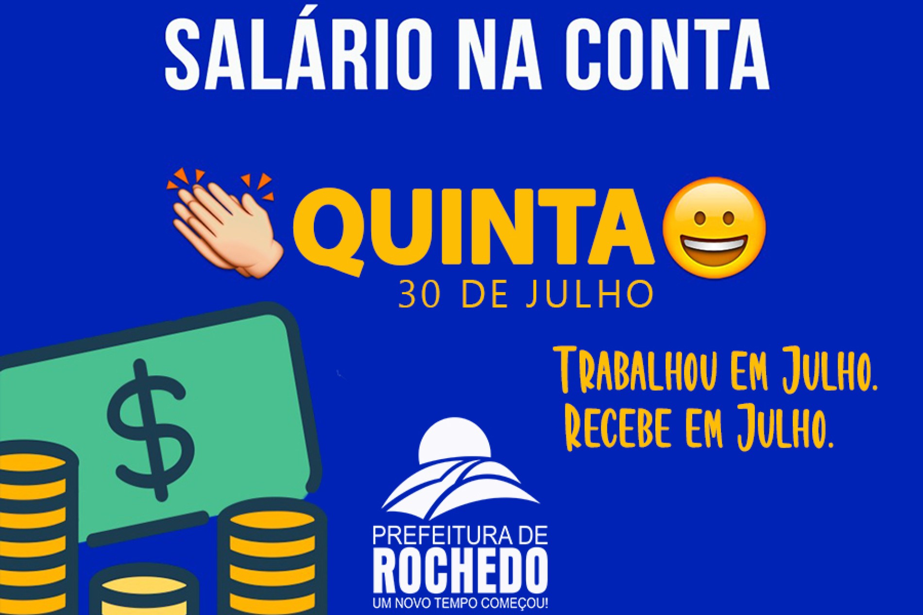 SALÁRIO NA CONTA "JULHO 2020”