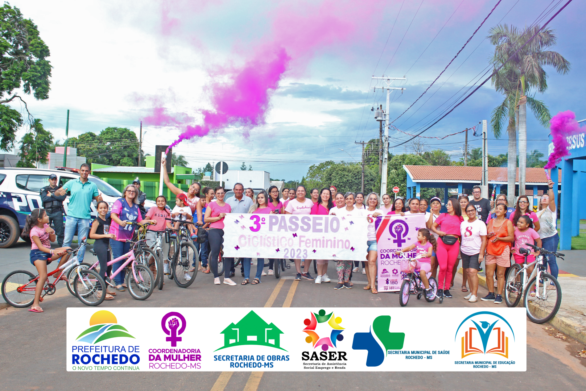  3°PASSEIO CICLÍSTICO EM HOMENAGEM AO ENCERRAMENTO DO MÊS DA MULHER