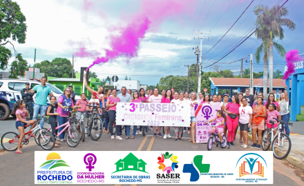  3°PASSEIO CICLÍSTICO EM HOMENAGEM AO ENCERRAMENTO DO MÊS DA MULHER