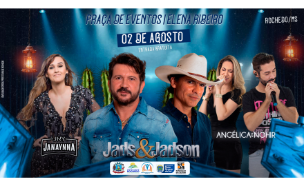 Show de Jads e Jadson em Rochedo promete agitar a região